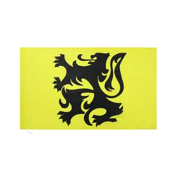Боевой флаг Strijdvlag 3X5 футов, Флаги Фландрии, используемые фламандским движением