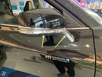 Боковая Хромированная Накладка На Зеркало заднего Вида Со Стороны Двери Для 2020 2021 2022 Toyota Highlander Decor Accessories LHD/RHD