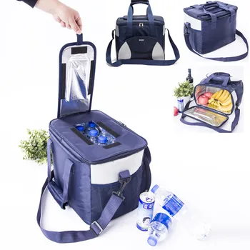Большая переносная сумка-холодильник для ланча объемом 25 л, Изоляционный пакет со льдом для пикника, Термосумка для еды, сумка для напитков, Изолированные сумки, сумка для доставки в Дорогу