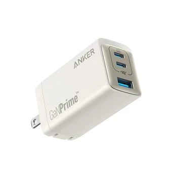 Быстрое зарядное устройство GaNPrime 65 Вт, трехпортовый USB C, Компактная складная настенная зарядка для MacBook Pro/Air, iPad Galaxy S20 12 Mini