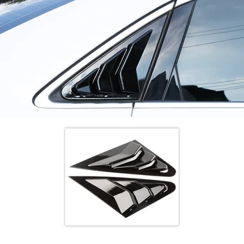 Для Audi A3 8V Седан 2014-2019 Аксессуары ABS Жалюзи на заднее стекло, жалюзи, накладка на жалюзи, 2 шт., автомобильный Стайлинг