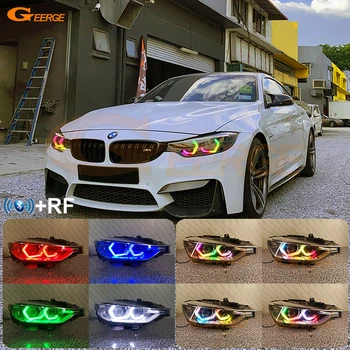 Для BMW 3 Серии F30 F31 F34 F35 F80 F81 Ультра Яркий Концепт M4 Культовый Стиль Динамичный Многоцветный RGB LED Angel Eyes Halo Кольца