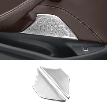 Для BMW 5 Серии 6GT G32 G30 2017-2020 2X Стальной Стереодинамик Передней двери Автомобиля, украшающий Отделку салона Автомобиля, Аксессуары для интерьера