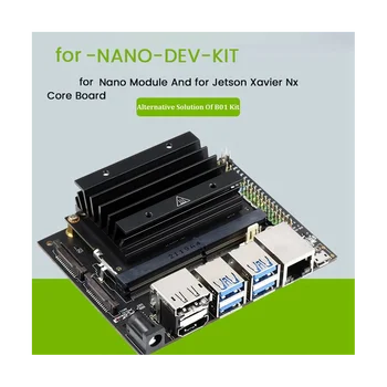 Для Jetson Nano B01 4GB AI Development Kit + Камера IMX219-77 + 64G SD-карта + Кард-ридер + Крышка-перемычка + Штепсельная вилка США