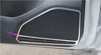 Для Volkswagen Golf 7 2014 2015 2016 2017 отделка из нержавеющей стали отделка динамика двери автомобиля отделка твитера двери автомобиля декоративные наклейки