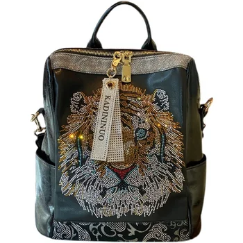 Женский рюкзак большой емкости из натуральной кожи Mochila Hombre с животным принтом, большие школьные сумки для девочек, дорожный рюкзак