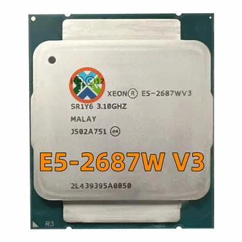 Используемый E5-2687WV3 Xeon E5 2687WV3 3,1 ГГц 10-Ядерный кэш 25M E5 2687W V3 FCLGA2011-3 160 Вт
