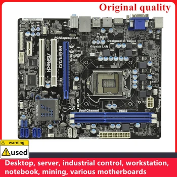 Используется Для материнских плат ASROCK H61M/U3S3 USB3.0 LGA 1155 DDR3 16 ГБ M-ATX Для настольной материнской платы Intel H61 SATA II USB2.0