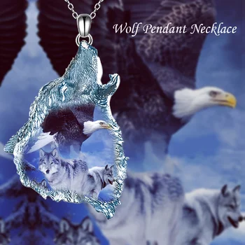 Креативное ожерелье Унисекс с подвеской в виде хрустального волка, подарок на день рождения, юбилей, Аксессуары на каждый день