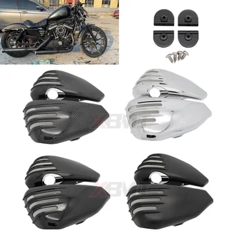 Крышка Батарейного Отсека Бокового Обтекателя Мотоцикла Для Harley Sportster Iron 883 1200 XL883 XL1200 Сорок Восемь Семьдесят Два 2014-2022