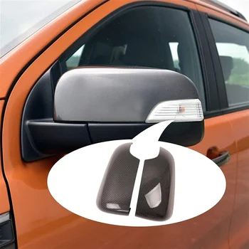 Крышка зеркала заднего вида из углеродного волокна для Ford Ranger Everest 2012-2021, отделка зеркала боковой двери, аксессуары для декора
