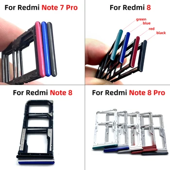 Лотки для SIM-карт телефона SD Для Xiaomi Redmi 8/Для Redmi Note 7 Pro Note 8 Pro Телефон Слот для SIM-карт с Чипом Держатель Выдвижных Ящиков