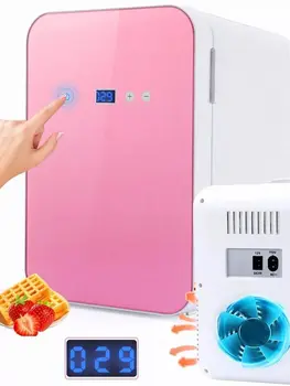 Мини-холодильник LED Hot Cold Емкостью 8 л Автомобильный и Косметический Холодильник Термоэлектрический 65 ° C Подходит для Косметики/Кухни/Офиса/Автомобиля