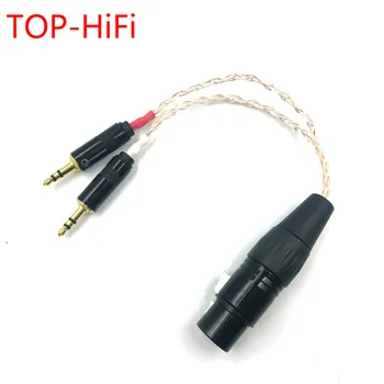 Монокристаллический медный кабель TOP-HiFi 7N OCC с разъемом 2 x 3,5 мм к 4-контактному XLR-разъему Сбалансированного аудиоадаптера Для плеера PHA-3 Pono