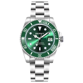 Мужские часы Seiko NH35 20ATM Diver Watch Водонепроницаемые Механические наручные часы со сверхсветящимся сапфиром, спортивные часы с автоматическим подзаводом