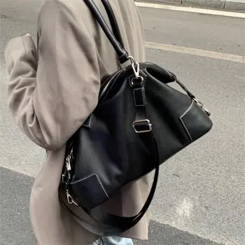 Новая Европейская и американская сумка через плечо большой емкости для женщин, повседневная модная простая дизайнерская ручная женская сумка