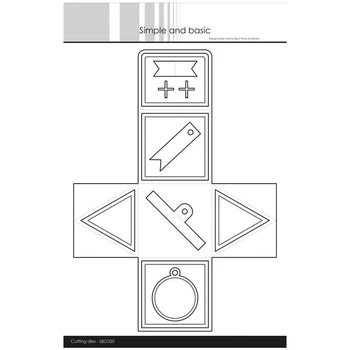 Новая треугольная коробка 2023 года, Подарочные трафареты для скрапбукинга, Рамка для изготовления карточек, принадлежности для рукоделия Без штампа