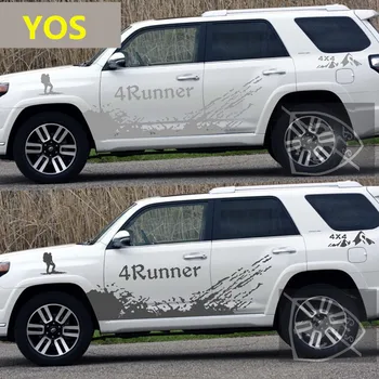Новые автомобильные наклейки для Toyota 4Runner, внешняя отделка дверей, модифицированные наклейки, спортивные внедорожные наклейки 4Runner