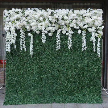 Новый дизайн свадебного украшения из искусственного цветка на фоне стены
