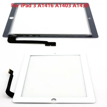 Новый протестированный для iPad 3 iPad3 сенсорный экран со стеклянной панелью A1416 A1403 A1430 с ключом/без ключа