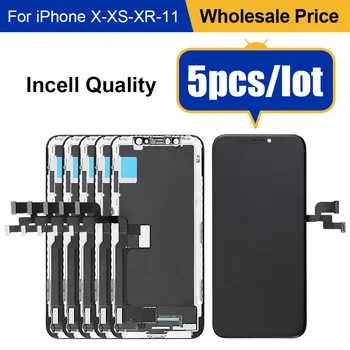 Оптовая продажа 5 шт./лот ЖК-дисплей для iPhone 11 Incell X XS XR Замена сенсорного дисплея в сборе