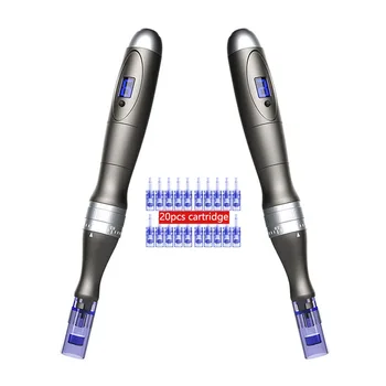 Оригинальная Беспроводная Ручка Для Микроиглы Dermapen Ultima X6 Professional Microneedling С 20ШТ Картриджами Для Татуировочных Игл Derma Pen Beauty Machine