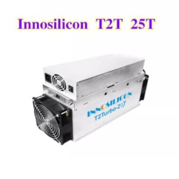 Подержанный Innosilicon T2T 25th/s asic miner T2 Turbo Bitcoin BTC Майнинговая машина с блоком питания Лучше, чем Antminer S9 z9 b7