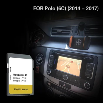 Подходит для VW POLO 6C AT V18 GPS карта Karte Sat NAV 16GB Naving SD GPS карта Европа