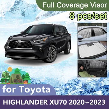 Полное Покрытие Viosr Для Toyota Highlander XU70 2020 ~ 2023 Автомобильные Солнцезащитные Козырьки Ветровые Стекла Аксессуары Для Боковых Стекол