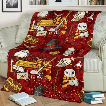 Прямоугольное одеяло с волшебной Печатью Офисное Одеяло Из тончайшего волокна, Одеяло для Постельных принадлежностей, Одеяло для взрослых и детей