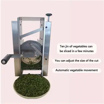 Ручная машина для резки зеленого лука из нержавеющей стали, коммерческая овощерезка, Кухонный комбайн