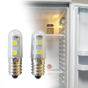 Светодиодные Лампы Для холодильника Лампада led Mini E14 Лампа SMD5050 1,5 Вт Холодильник Микроволновая Печь Вытяжка Прикроватный столик Лампа для Швейной машинки