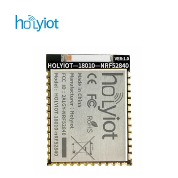 Сертифицированный FCC CE Holyiot 18010 Nordic NRF52840 Модуль Bluetooth 5,0 с низким Энергопотреблением, Модули бытовой электроники для сетки BLE