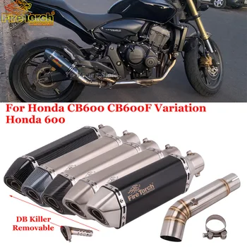 Слипоны Для Honda CBF600N CB600 CB600F Variation Hornet 600 Мотоцикл Выхлопная Труба Среднего Звена Глушитель Moto DB Killer