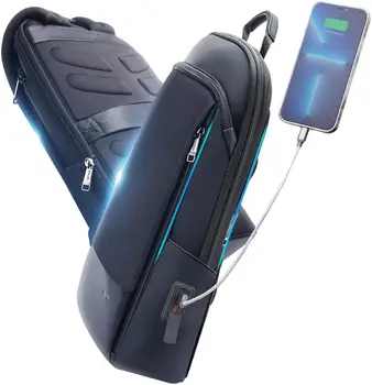 Тонкий Рюкзак для ноутбука 15-15,6 дюймов, USB Зарядка для Мужчин, женщин, Водонепроницаемая сумка для колледжа, офиса, Противоугонная сумка, спортивный чехол на открытом воздухе