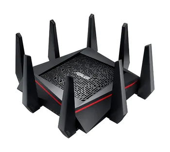 Топ-5 лучших WiFi игровых маршрутизаторов ASUS RT-AC5300 AC5300 Трехдиапазонный, 5330 Мбит/с, MU-MIMO AiMesh для сетчатой системы Wi-Fi