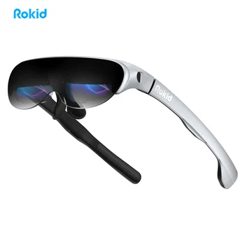 Умные очки Rokid Air AR, не являющиеся Очками виртуальной реальности, Складное Устройство для просмотра домашних игр с двойным OLED-дисплеем 1080P, 43 ° FoV, 55 PPD