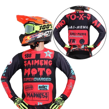 Футболка для мотокросса, гоночная Мужская Женская Футболка для мотоцикла MX DH BMX mountain Downhill Dirt Bike, футболка для бездорожья ATV MTB Enduro