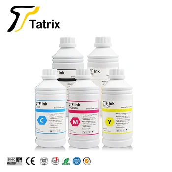ЧЕРНИЛА Tatrix 500 мл DTF 5 цветов доступны для прямого принтера пленка теплопередача для ПЭТ-пленки термоплавкая порошковая пленка