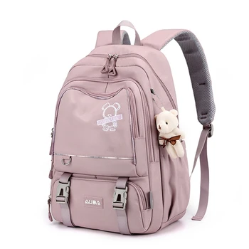 Школьный рюкзак для девочек и мальчиков, Молодежные Рюкзаки Большой емкости, Нейлоновый школьный рюкзак, Повседневный рюкзак с несколькими карманами, Дорожная сумка